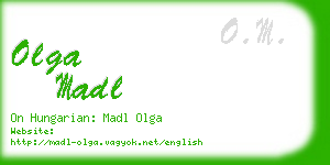 olga madl business card